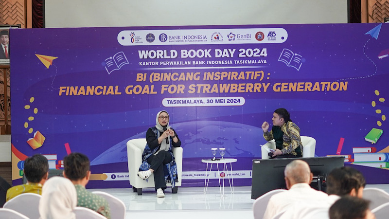 Hari Buku Sedunia, Perpustakaan BI Tasikmalaya Bahas Financial Goal untuk Generasi Strawberry