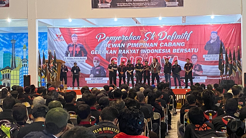 DPD GRIB Jaya Jabar Serahkan SK Definitif kepada Grib Jaya Kota Tasikmalaya