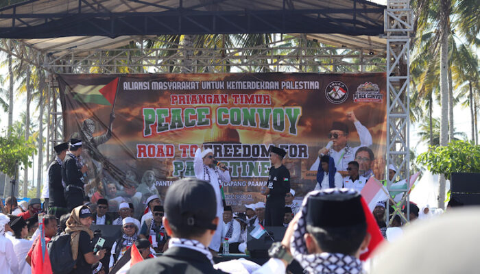 Ribuan Pemotor Muslim se Priatim Berkonvoi Serukan Gerakan Dukung Kemerdekaan Palestina