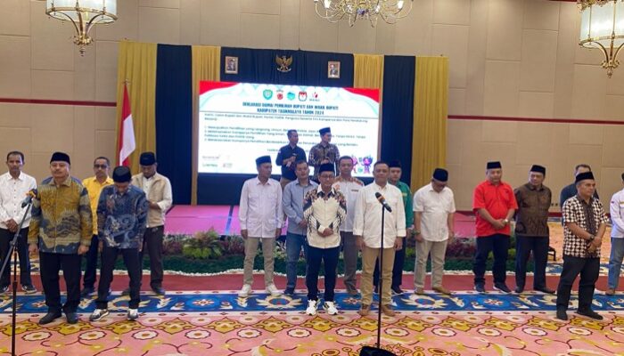 Hadiri Deklarasi Damai, Semua Calon Sepakat Wujudkan Pilkada Damai