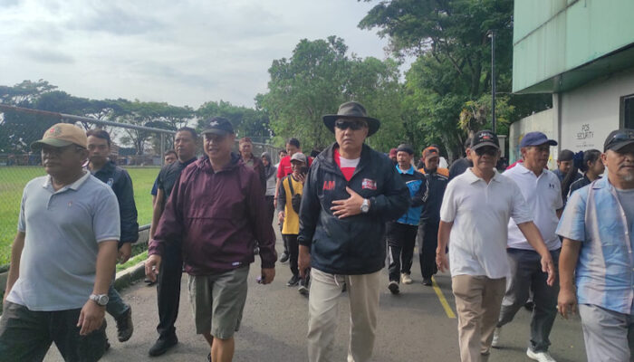 Gelar Joging Bersama GAM dan Pensiunan ASN, Ketua DPD Gerindra Jabar Bahas Stunting