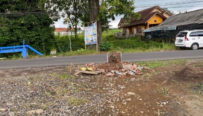 Demi Akses Perum, Batas Desa Sukaraharja Cisayong Diduga Dirusak Pengembang