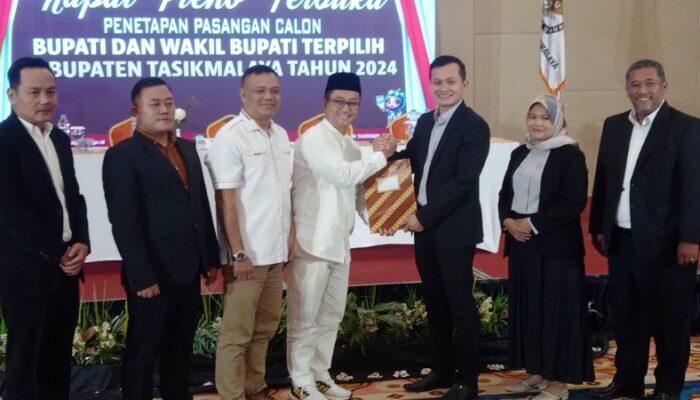 KPU Kabupaten Tasikmalaya Tetapkan Pasangan Cecep – Asep Pemenang PSU