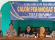 Antusiasme Masyarakat Tinggi, Seleksi Perangkat Desa Ciampanan Diikuti 12 Peserta