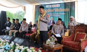 Pesan Kapolres Ciamis Untuk Masyarakat Cihaurbeuti pada Pengajian Bulanan