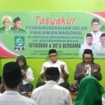 Tasyakur Gelar Pahlawan Nasional, Wahid : Syikhona Kholil dan Gusdur jadi Inspirasi Perjuangan Kader PKB