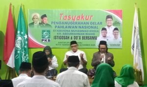 Tasyakur Gelar Pahlawan Nasional, Wahid : Syikhona Kholil dan Gusdur jadi Inspirasi Perjuangan Kader PKB