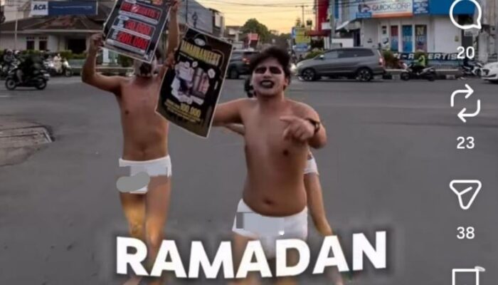 Tak Punya Rasa Malu, 3 Marketing TWN Shop Tasikmalaya Tayangkan Tontonan Tak Bermoral di sepanjang jalan di Kota Tasikmalaya